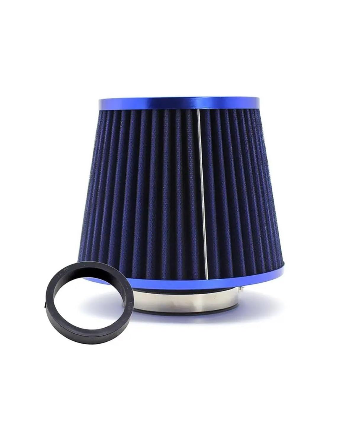 Motorluftfilter Für Cold Air Intake R-EP Auto-Luftfilter 76mm Ansaugfilter 3 Zoll Universal-Auto-Luftreiniger Waschbar Luftfilter(65mm-All Blue) von UUIUYGH