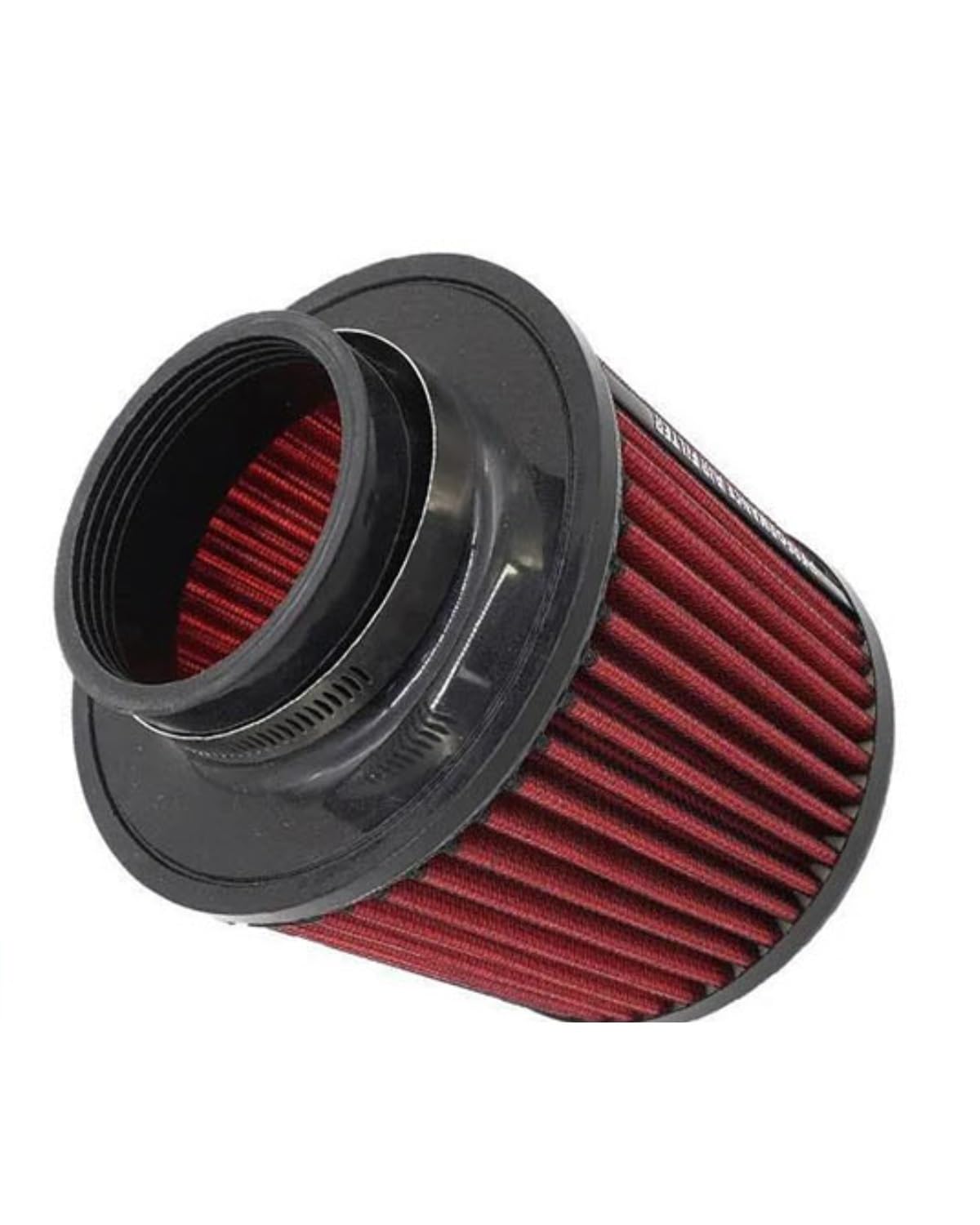 Motorluftfilter Für Rennsportwagen-Motorluftansaugrohre Waschbar 89 Mm 101 Mm Kaltkegel-Luftansaugfilter 35 Zoll 4 Zoll Universal Luftfilter(89mm Red) von UUIUYGH