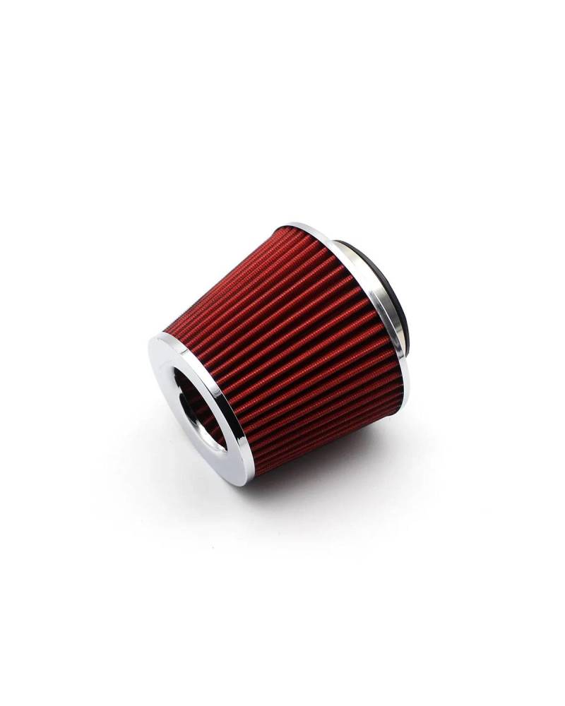 Motorluftfilter Für Sport Racing Auto Motor Lufteinlass 90 80 76 70 63MM Auto Luftfilter Kaltlufteinlass Universalfilter 2.5 3.5 Zoll Luftfilter(Red) von UUIUYGH