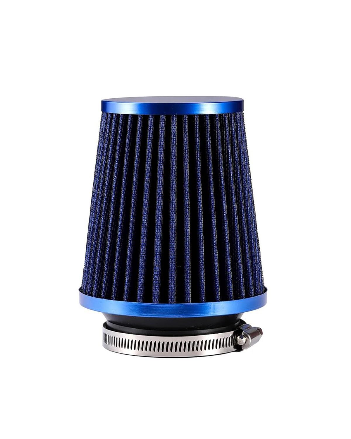 Motorluftfilter R-EP Kaltluftfilter Universal Auto Rundkegel Waschbarer Turboluftfilter 76mm/3 Zoll Autozubehör Luftfilter(Blue) von UUIUYGH