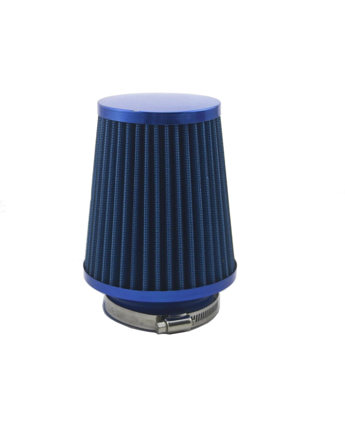 Motorluftfilter Universal-Autoluftfilter 76 Mm 3 Zoll Auto-Kaltluftansaugfilter Aluminium-Vliesstoff Rostfreier Luftansaugschlauch Luftfilter(Blue) von UUIUYGH