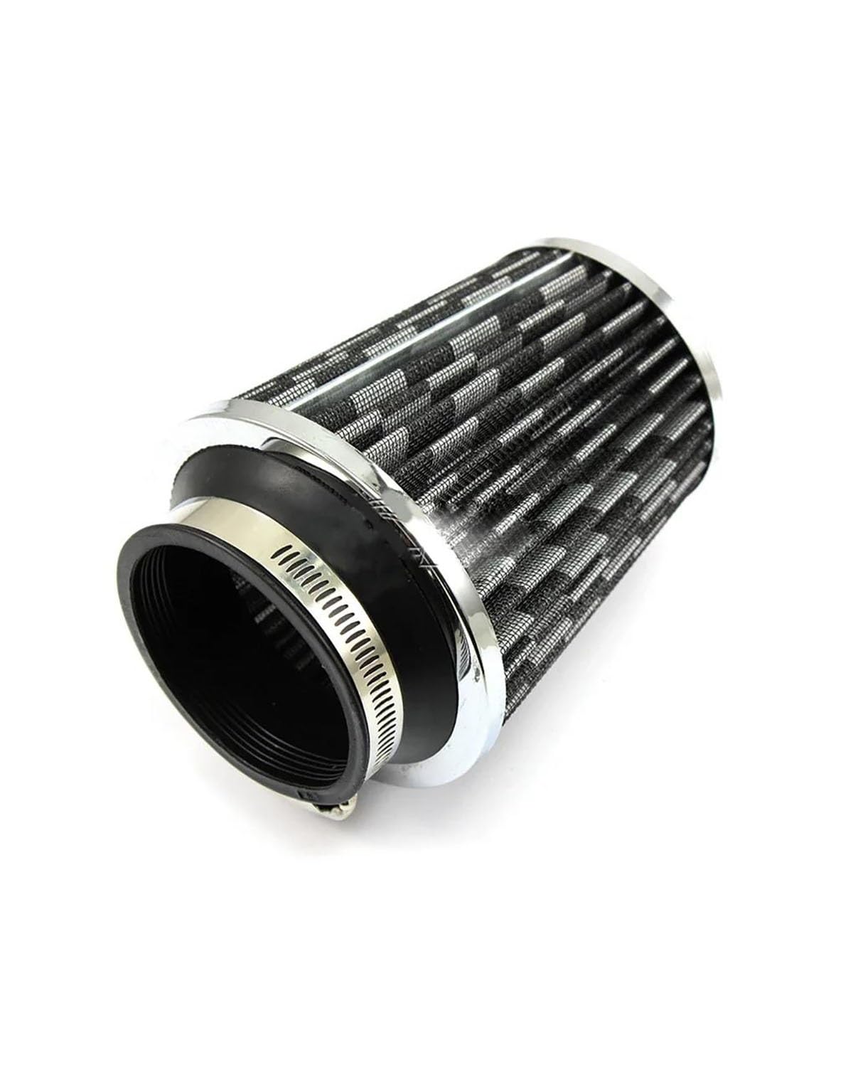 Motorluftfilter Universal-Autoluftfilter 76 Mm 3 Zoll Auto-Kaltluftansaugfilter Aluminium-Vliesstoff Rostfreier Luftansaugschlauch Luftfilter(Carbon Black) von UUIUYGH