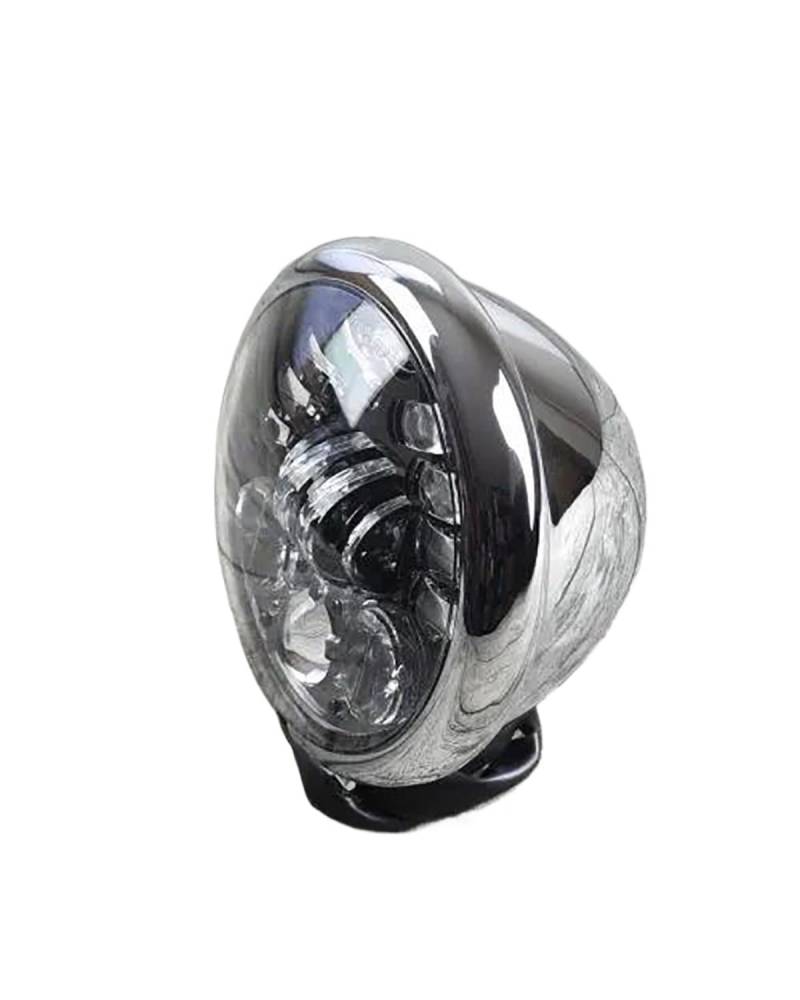 UUIUYGH Motorrad-Blinker, 14 cm (5,75 Zoll), 883 Retro-Motorradzubehör, modifizierte LED-Scheinwerfer mit Blinker, LED-Blinker, Motorrad (Silber) von UUIUYGH