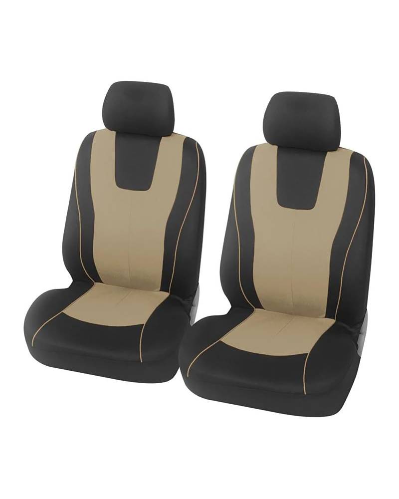 UUIUYGH Van-Sitzbezüge, universelles komplettes Set, Autositzbezug, Beige, Autositzbezüge, Autositzbezüge (2 Stück, beige vorne) von UUIUYGH