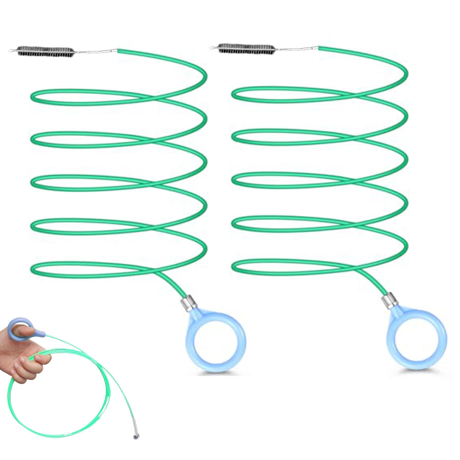 2pcs Schiebedach Abflussreinigungswerkzeug Flexible Abflussbürste Langes Rohrauto Reinigung, Pomrohr mit Bürste und Handring, Autowerkzeuge perfekt für das Scheibenscheibenscheibenscheibenscheibensch von UWEOTYYY