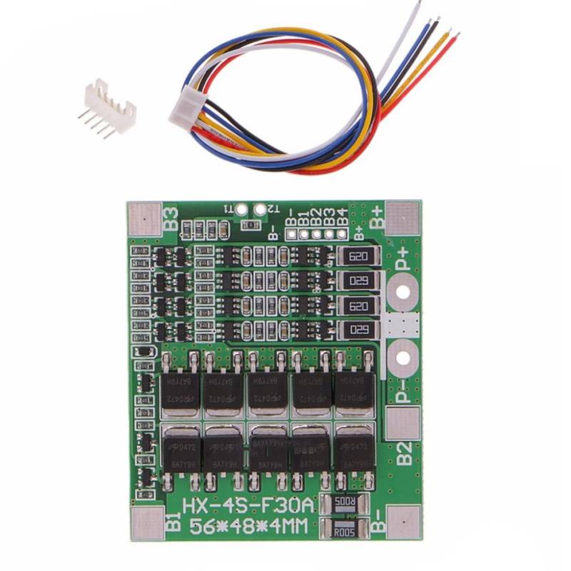 Batterie -Ladeschutzscheibe 4S 30A 14,8 V LifePO4 Leben 18650 Batterie BMS -PCB -Modul mit Bilanz, Batterieladung Schutzscheibe von UWEOTYYY