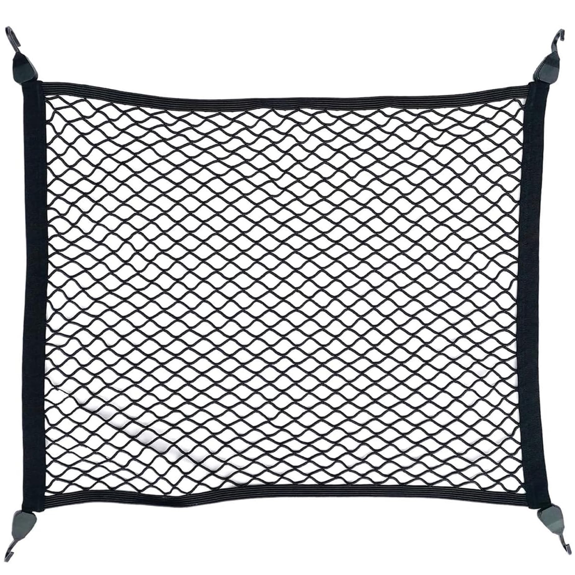 Gepäcknetz 24x16-Zoll-Frachtnetz mit Haken sogar Mesh Elastic Bungee Net mit feinem Kanten Allzweck-LKW-Auto-Net für Kofferraumdach, Gepäcknetz von UWEOTYYY