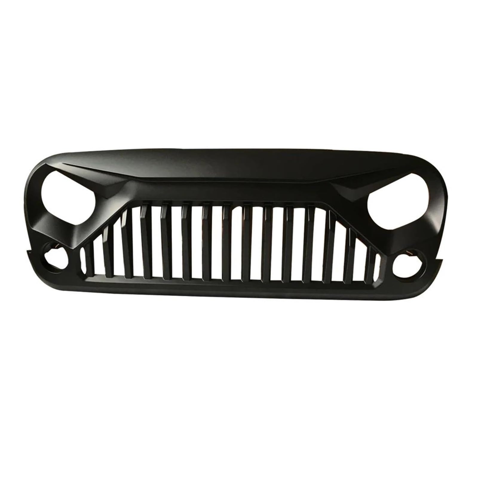 Für Jeep Für Wrangler JK 2007 2008 2009 2010 2011 2012 2013 2014 2015 2016 2017 Frontgrill Black Angry Grill Frontgrill Kühlergrills für die Front von UYCHYTQR