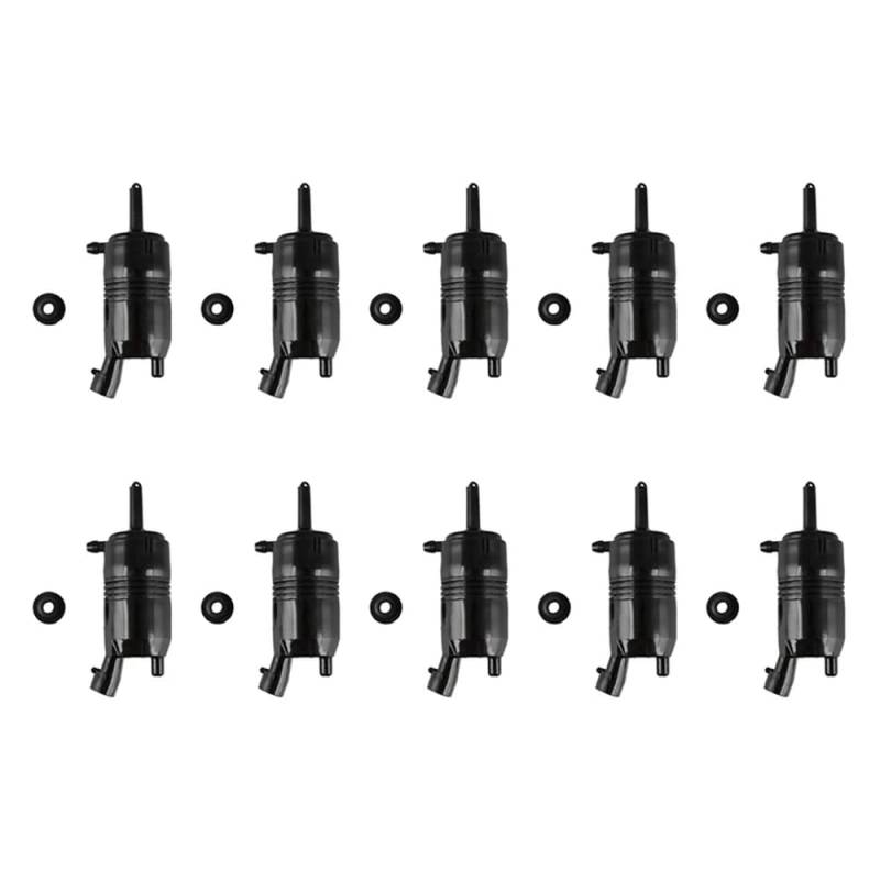 10X Scheibenwaschpumpe Wasserstrahlmotor kompatibel mit den Modellen 89001122 22127652 22127653 89025062 AM-60774157 von UYDFXA