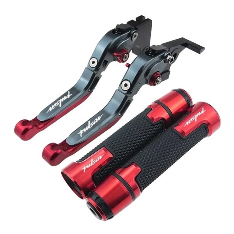 Brems Kupplungshebel Motorrad Klappbare Ausziehbare CNC Moto Einstellbare Kupplung Bremshebel Handbar End Griffe fit Für Bajaj Pulsar 200 NS/200 RS/200 A von UYJHFPLND