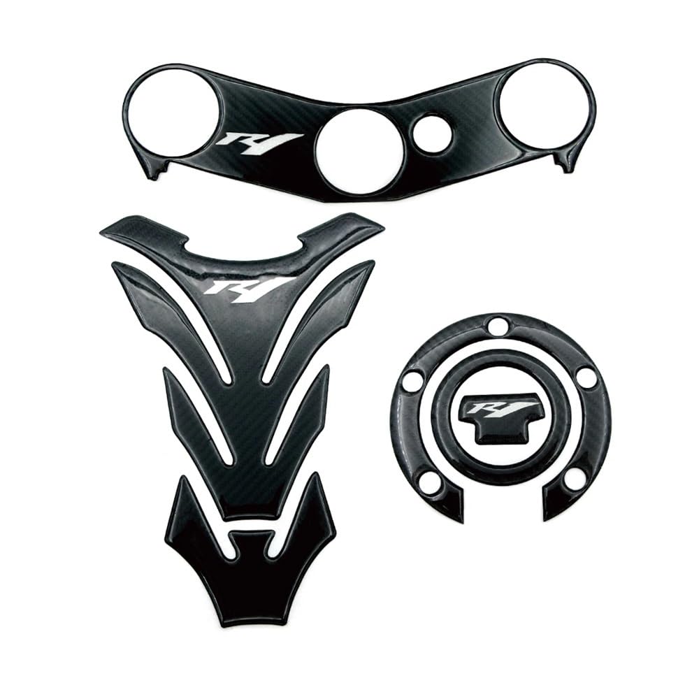 Motorrad Tankpads Für YA&MAHA YZFR1 YZF R1 YZF1000 2002 2003 2004 2005 2006 Aufkleber Öl Gas Kraftstoff Tank Pad Decals Protector Triple Clamp Motorrad von UYJHFPLND