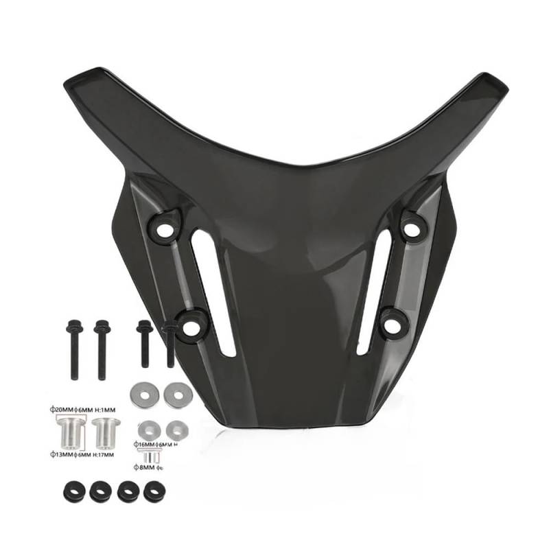 Motorrad Windschild FÜR YA&MAHA MT-09 MT 09 MT09 2021 2022 2023 2024 Motorrad Zubehör Windschutzscheibe Verlängerung Windschutzscheibe Spoiler Wind Deflektor von UYJHFPLND