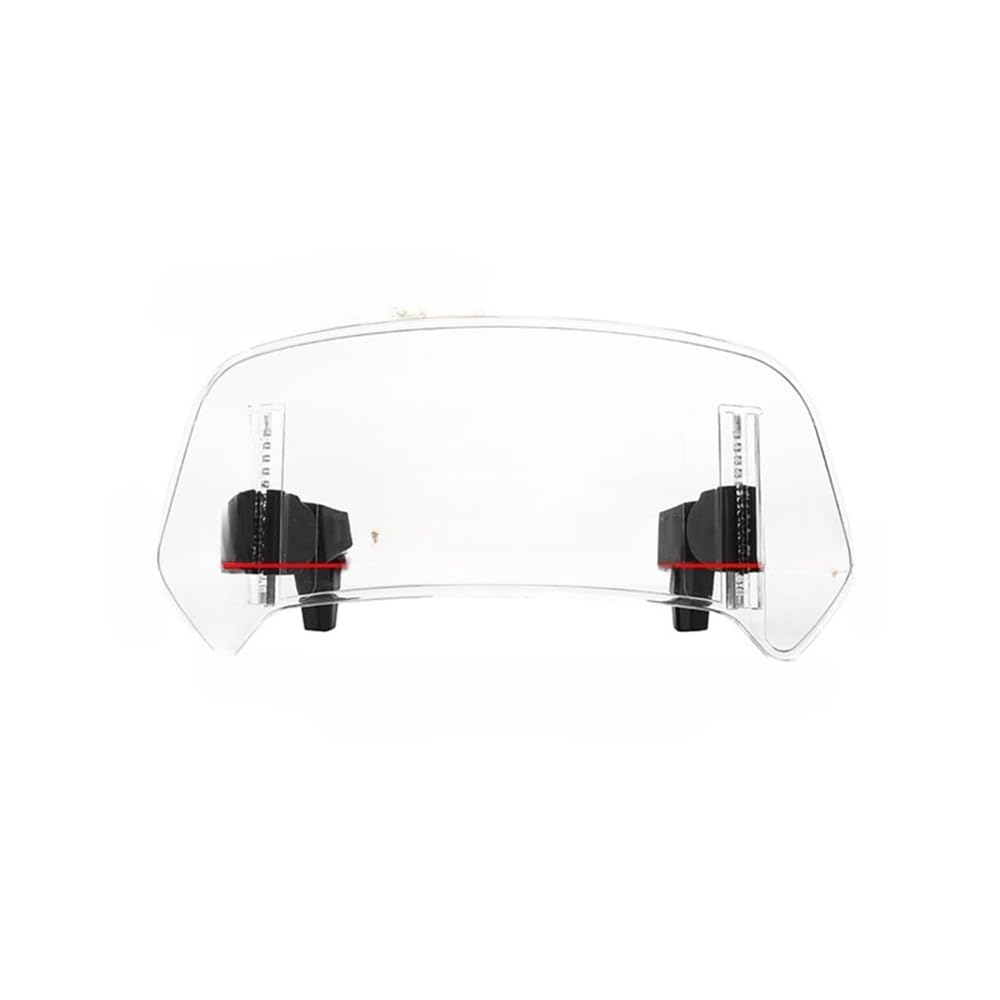 Motorrad Windschild Transparent/Rauch Motorrad Windschutzscheibe Erweiterte Spoiler Windschutzscheibe Air Deflektor Für HO&ND&A Für B&M&W Für Suzuki Für YA&MAHA von UYJHFPLND