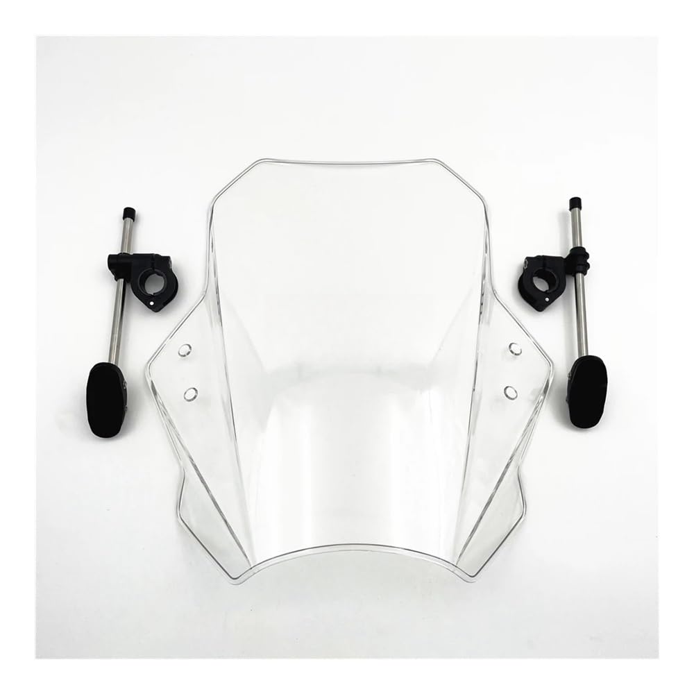 Motorrad Windschild Windschutzscheibe Universal Motorrad Windabweiser Clamp-On Variable ABS Windschutzscheibe Spoiler Für HO&ND&A CTX 700N CTX700N CTX700 N von UYJHFPLND