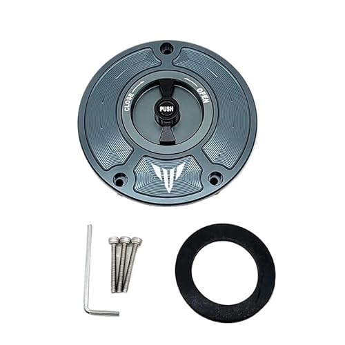 Tankdeckel Motorrad CNC Aluminium Keyless Motorradzubehör Tankdeckel Abdeckung Für Yam&aha MT-01 MT-03 MT07 MT-09 MT-10 MT-25 MT125 von UYJHFPLND