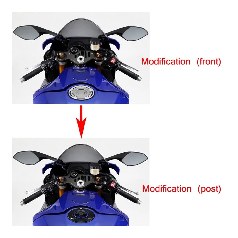 Tankdeckel Motorrad Motorradzubehör Gas Tankdeckel Abdeckung CNC Aluminium Für Yam&aha YZF-R6 YZFR6 YZF R6 YZF600 2003-2019 von UYJHFPLND