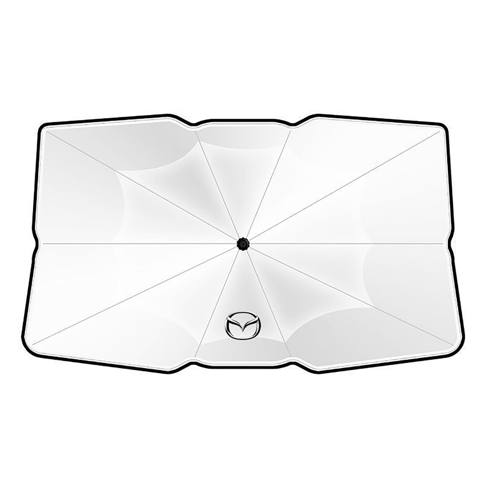 Auto Sonnenschutz Frontscheibe für Mazda3 Sedan 2005-2009, Frontscheibenabdeckung Innen Sonnenschirm Auto, Faltbare Auto Windschutzscheibe Sonnenblende,A 125 * 65cm von UYTKTN