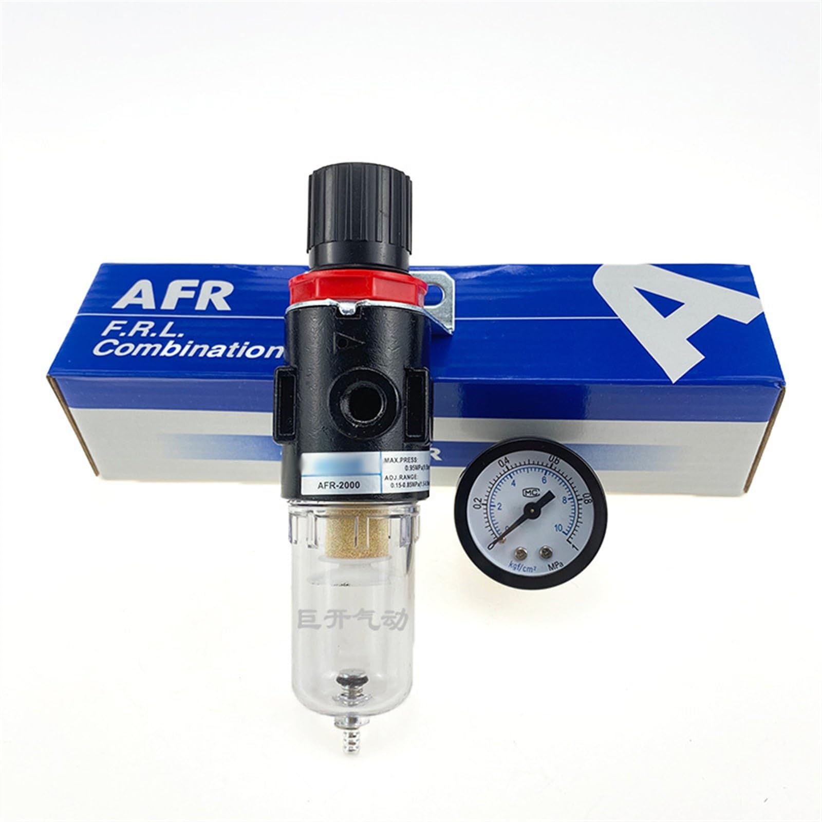 AFR-2000 Pneumatischer Filterregler Luftaufbereitungseinheit Druckschalter Manometer AFR2000(AFR-2000 w PC-6MM) von UYUUBNK