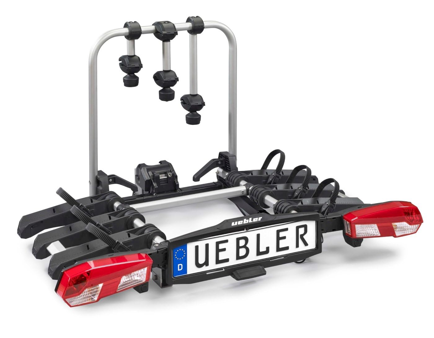 Uebler Heckträger H31 S 90° Abklappwinkel für Auto, 3 Fahrräder, 128 x 73 x 88 cm, 20 kg, max. 130 cm Achsabstand von Uebler