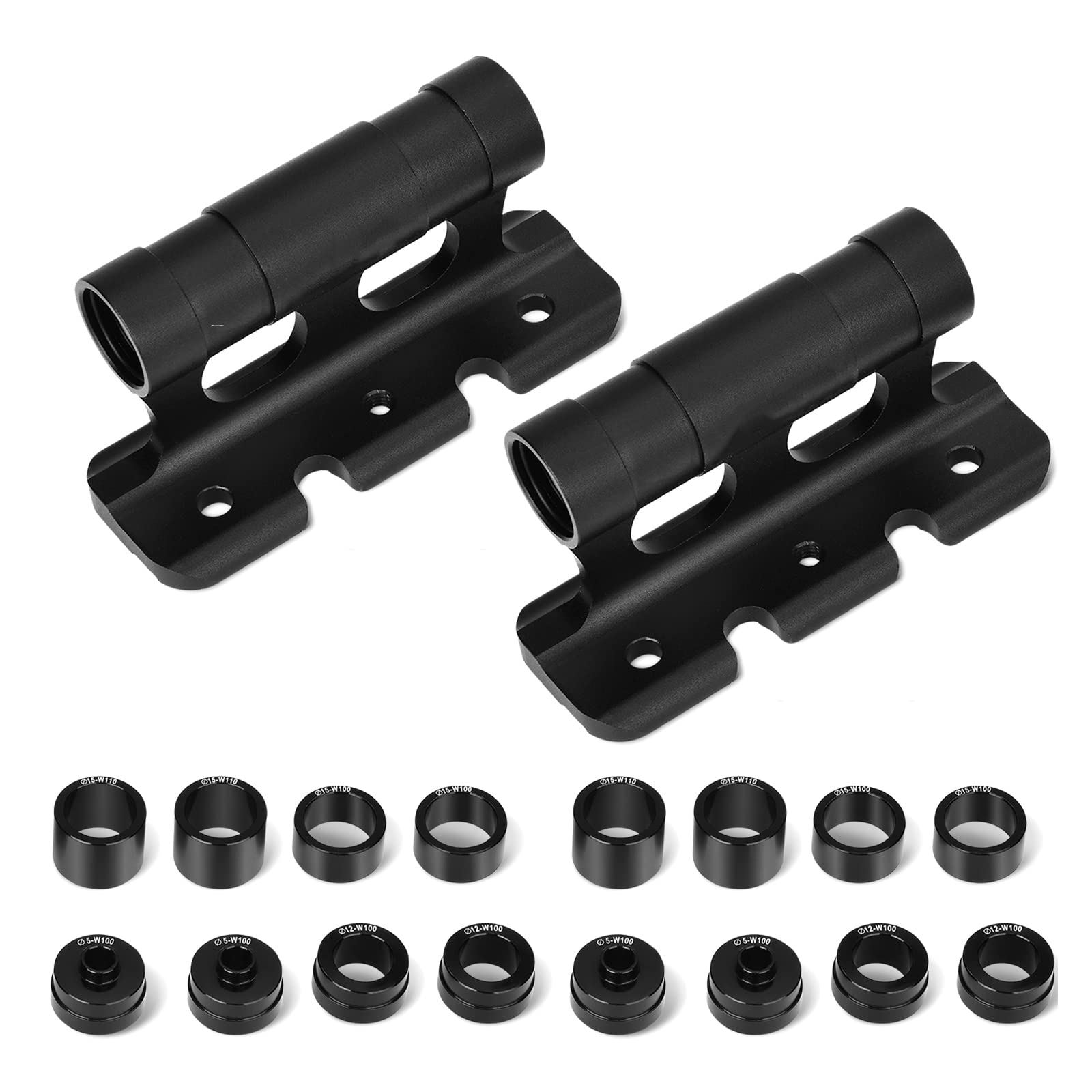 2PCS Auto Fahrrad Dachträger Gabelhalterung LKW Block Fahrradgabelhalterung Schnellspanner Fahrrad Gabelträger Mit Festem Clip Zur Aufbewahrung Beim Transport M10x100mm M12x100mm M15x100mm M15x110mm von Uennm