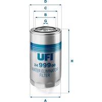 Kraftstofffilter UFI 24.999.00 von Ufi