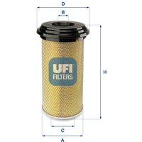 Luftfilter UFI 27.889.00 von Ufi