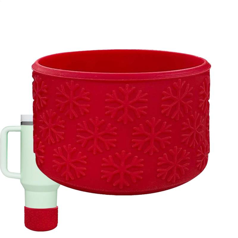 Uhngw Becherbodenschutzhülle, Silikonmanschette für Trinkbecher - Isolierter Bodenschutz für Wasserflaschen - Cup Sleeve Cover geeignet für Damen, Herren, Auto, Reisen, Zuhause von Uhngw