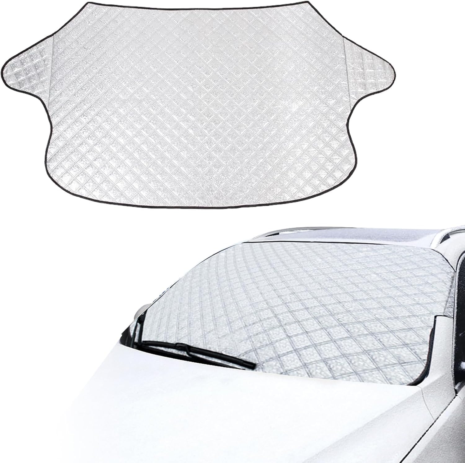 Winter Windscreen Cover Car Windscreen Cover Sun Protection Foldable Ultra Thick for Snow Ice Frost Dust Water Resistant UV Flexible Size for SUV Truck Car von UieaMsio