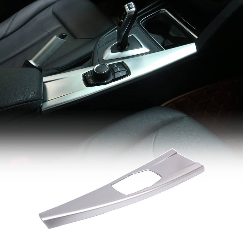 ABS Auto Interieur Mittelkonsole Multimedia Button Panel Trim Cover Fit für BMW 3er F30 F34 / 4er F33 F36 2013-2019, Linkslenker (Chrom) von Uieohout