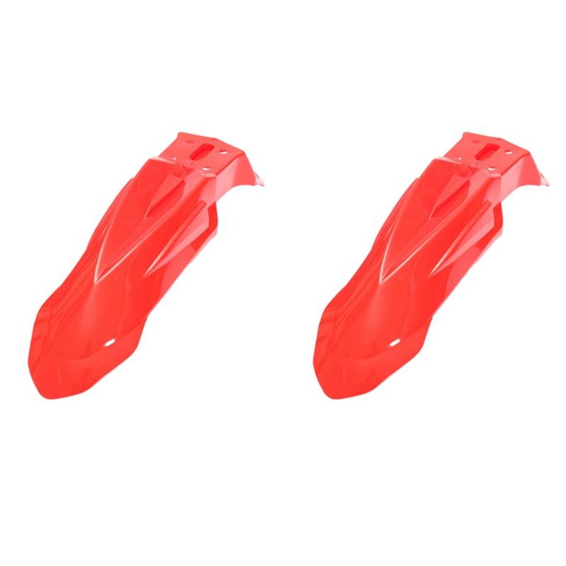 Uikdjgu 2X Universal Motorrad Front KotflüGel KotflüGel Splash Motorrad Zubehör für Rot von Uikdjgu