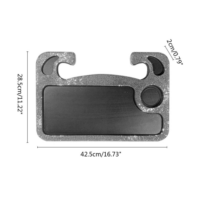 Ukbzxcmws Auto Laptop Schreibtisch Bock Tisch Tablett Getränkehalter Tisch Tablett Arbeitstisch Platte Tragbares Zubehör Auto Tablet Tablett Rücksitze In Mount Magnet von Ukbzxcmws