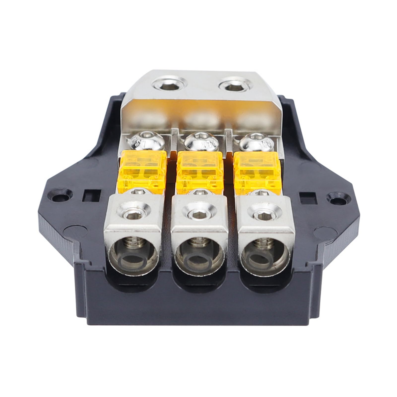 Ukbzxcmws Hochleitfähiger 1-Wege /2-Wege /3-Wege /4-Wege Stromverteiler Mit 80 A Sicherungen Geeignet Für Die Anpassung des Fahrzeugsounds von Ukbzxcmws