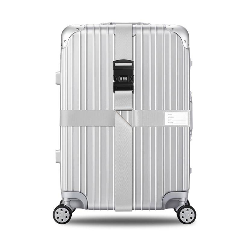 Verstellbare Kreuzpackgurte für Gepäck mit Passwortschloss, halten Ihre Sachen sicher und organisiert von Ukbzxcmws
