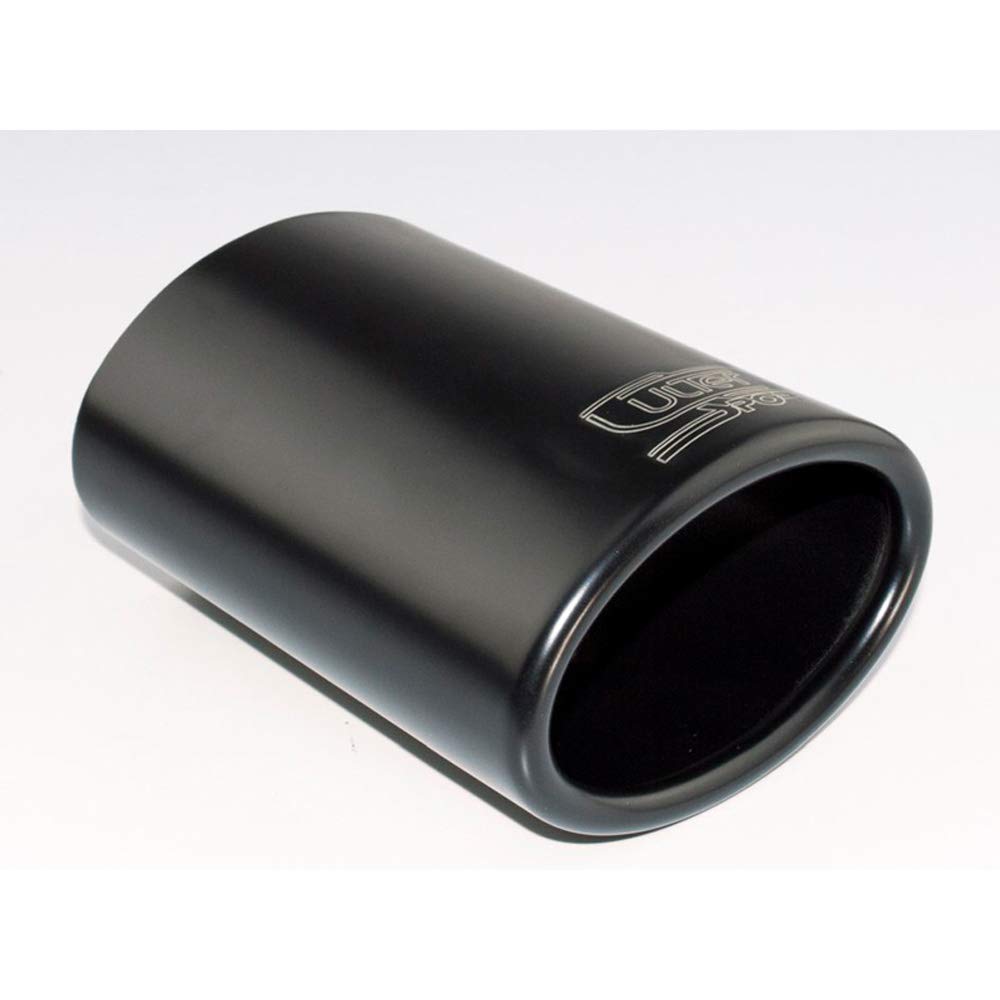 Ulter Sport Endrohr - Oval 120x80mm - Länge 120mm - Montage 50-70mm - Schwarz Edelstahl von Ulter Sport