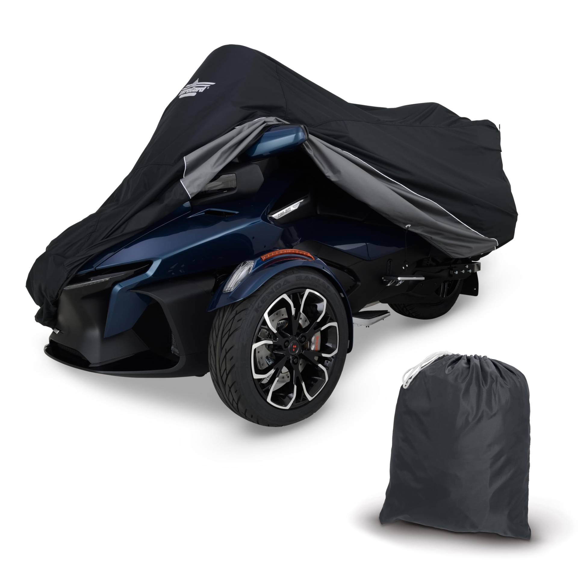 UltraGard 4-473BC Can-Am Spyder RT 2020+ Wetterfeste Vollabdeckung Windschutzscheibenauskleidung Auspuff Hitzeschutz Schutz vor Staub, Schmutz, Regen, Sonnenstrahlen (schwarz/schwarz) Anthrazit von UltraGard