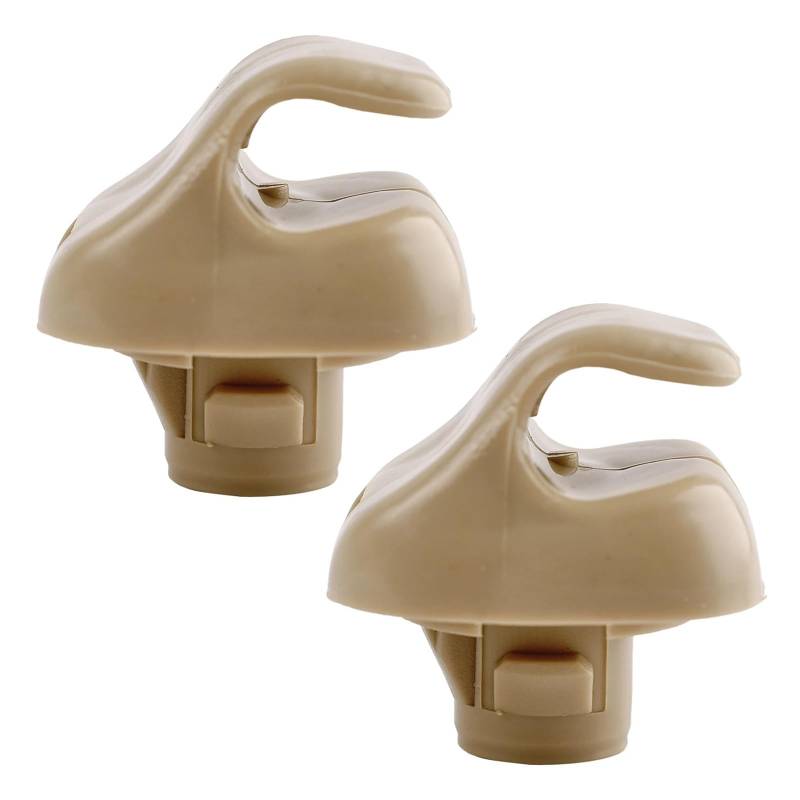 Uminino 2 Stück Odyssey, for Civic, Si CR-V Ridgeline Pilot, for Accord, for Element Sonnenblende Haken Clip Halterung Auto Aufhänger Halter 88217S04003ZA Hakenclips Für Sonnenblenden(Beige) von Uminino