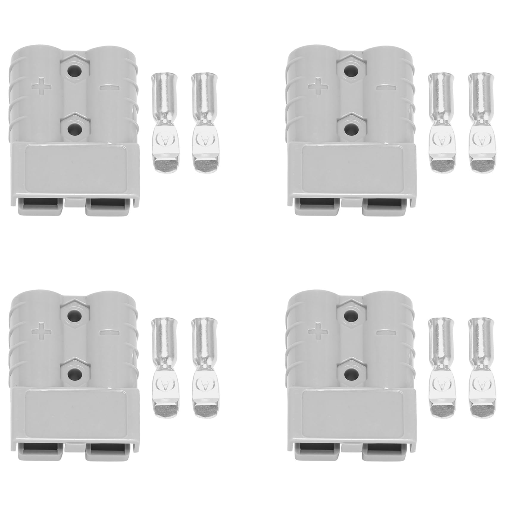 Umsoxhy 4X für Anderson Style Stecken Verbinder 50A 600V 6-12AWG AC/DC Elektrowerkzeug für 6AWG Plattierte Massive Anschluss Stecker von Umsoxhy