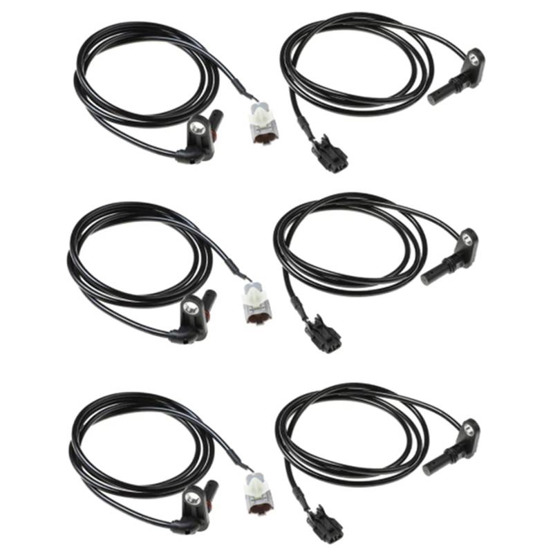 Umsoxhy 6 STÜCKE Neue ABS Rad Drehzahl Sensor MK585279 + MK585280 Hinten Links und Rechts für Fuso PRESTIJ /5 von Umsoxhy