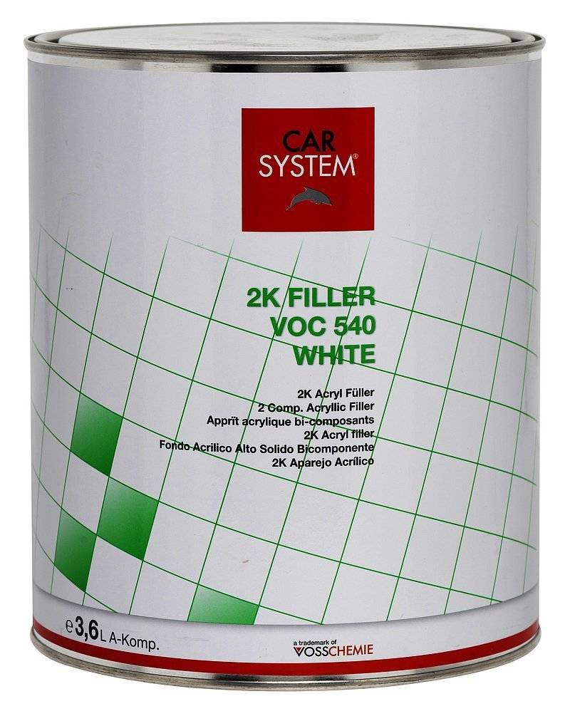 2 K Füller VOC 540 weiss von CAR SYSTEM