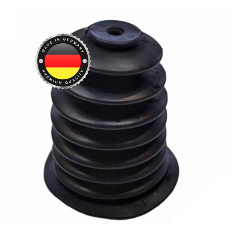 WS · SYSTEM 1x Universal Faltenbalg aus Gummi – 1 Stk flexible & dehnbare Achsmanschette MADE IN GERMANY aus hochwertigem PVC – Schelle in Größe: L 50mm-106mm Ø 7mm-45mm von WS · SYSTEM