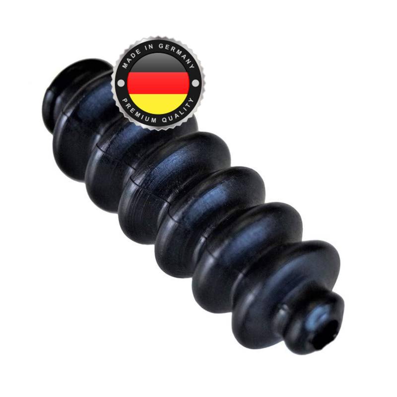 WS · SYSTEM 1x Universal Faltenbalg aus Gummi – 1 Stk flexible & dehnbare Achsmanschette MADE IN GERMANY aus hochwertigem PVC – Schelle in Größe: L 32mm-72mm Ø 6mm-9,5mm von WS · SYSTEM