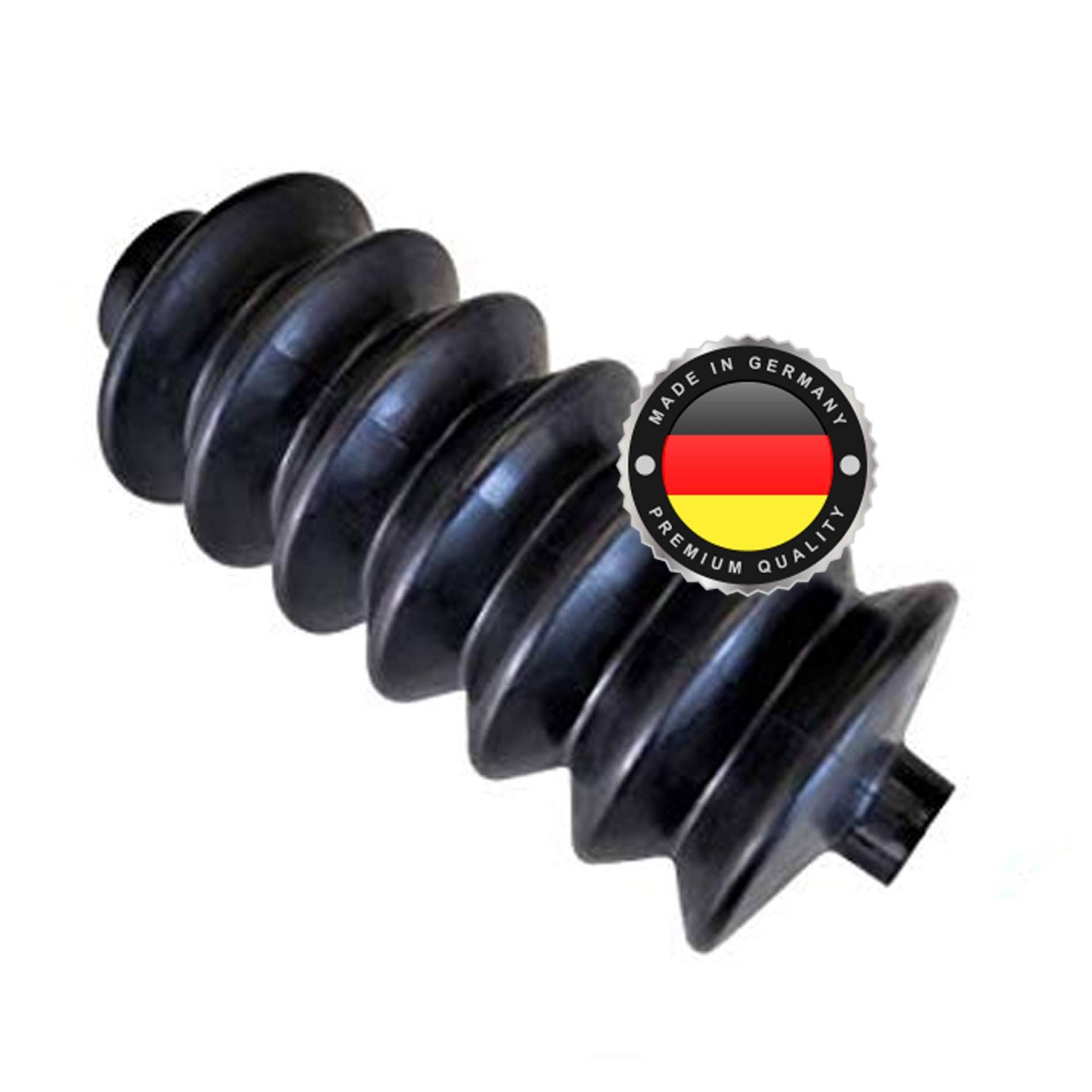 WS · SYSTEM 1x Universal Faltenbalg aus Gummi – 1 Stk flexible & dehnbare Achsmanschette MADE IN GERMANY aus hochwertigem PVC – Schelle in Größe: L 240mm-90mm Ø25mm / Ø45mm von WS · SYSTEM