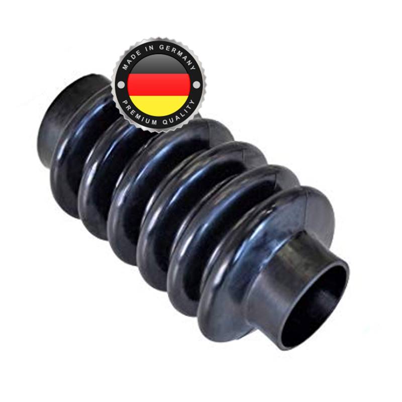 WS · SYSTEM 1x Universal Faltenbalg aus Gummi – 1 Stk flexible & dehnbare Achsmanschette MADE IN GERMANY aus hochwertigem PVC – Schelle in Größe: L 74mm-142mm Ø 35mm-48mm von WS · SYSTEM