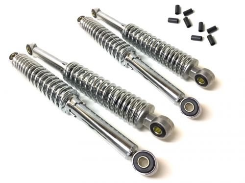 300 + 320mm Stoßdämpfer Chrom Tieferlegung Set passend für Simson Duo Schwalbe Star KR51 SR4 von Unbekannt