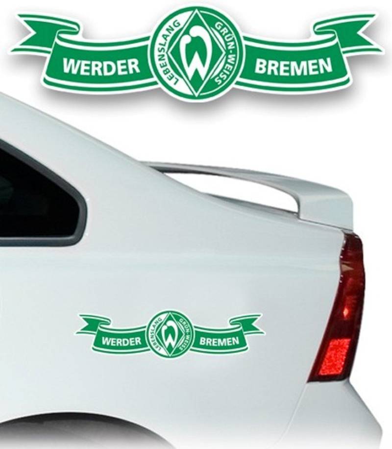 AUTO AUFKLEBER STICKER SV WERDER BREMEN Banderole mittel von Unbekannt