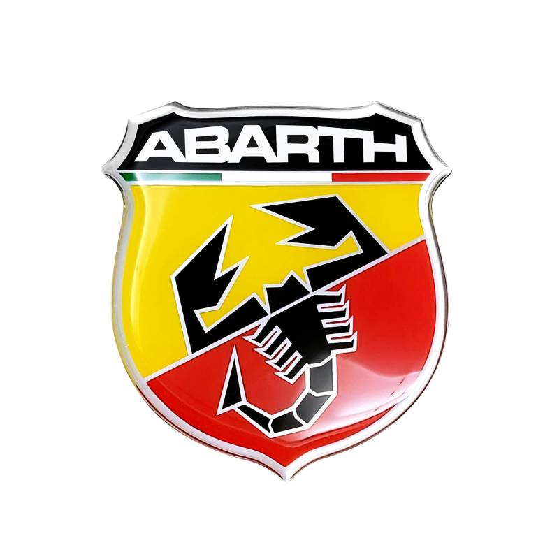 Abarth 21533 Aufkleber 3D Schild, 80 mm von Abarth