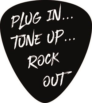 unbekannt Aufkleber/Sticker Plektrum Plug In, Tune Up, Rock Out von unbekannt