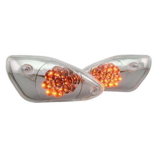 Blinker STR8 LED für Yamaha Aerox/MBK Nitro, weiß, vorne, mit Prüfzeichen von UNKNOWN