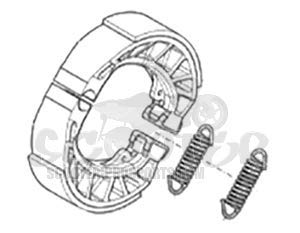 Bremsbacken hinten - Piaggio Liberty 125-150 - 3V iGet von PIAGGIO