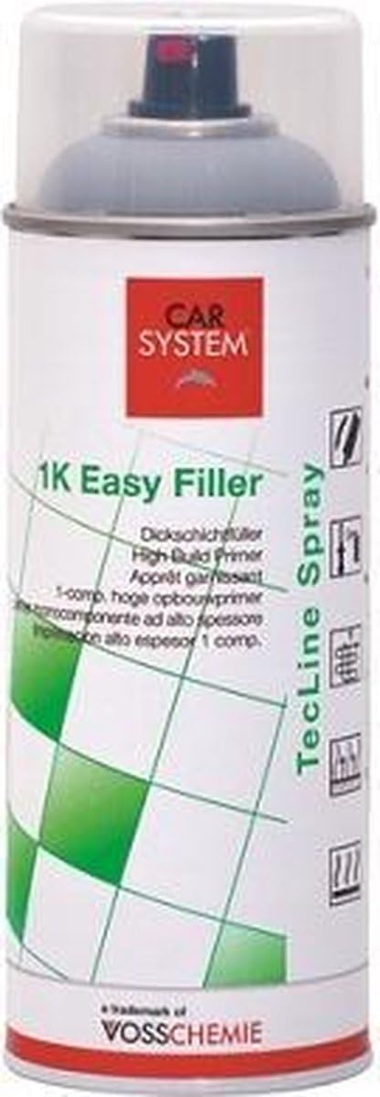 CAR SYSTEM 1K Easy Filler Dickschicht Füller Grundierung hellgrau 400 ml 151.522 von CAR SYSTEM